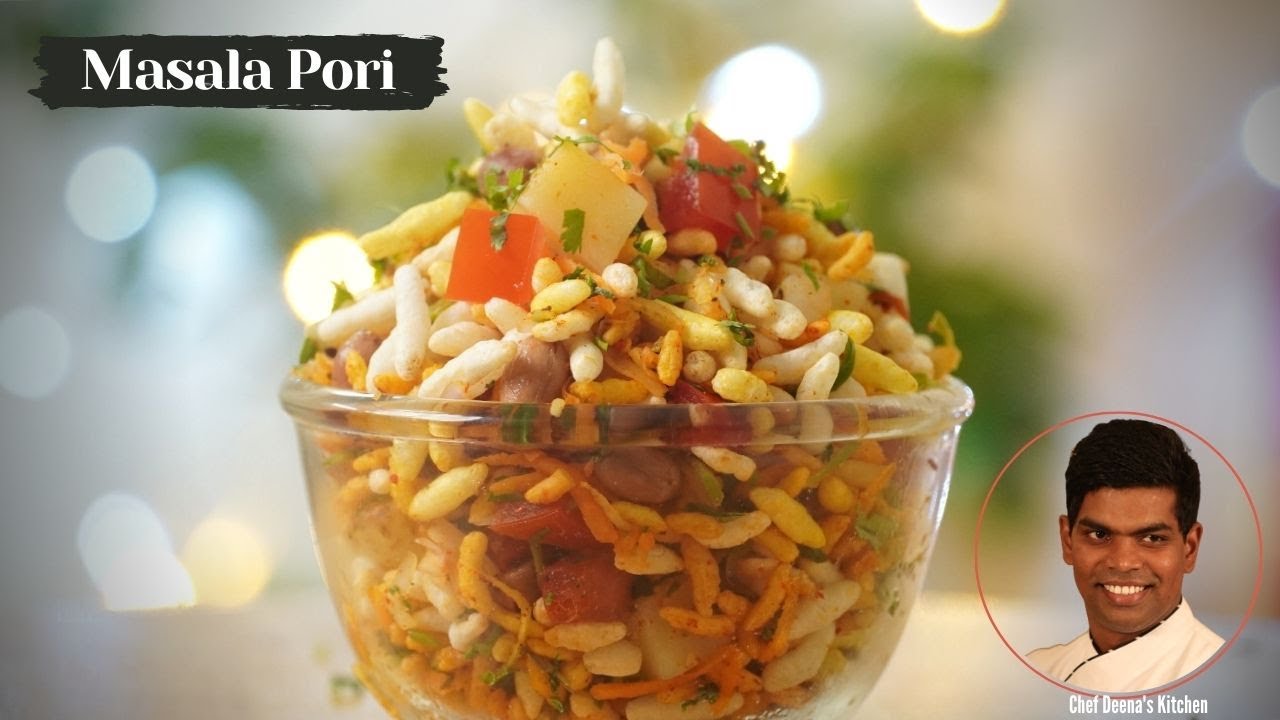 Masala Pori Recipe in Tamil | How to Make Spicy Puffed Rice | CDK #378 | Chef Deena's Kitchen