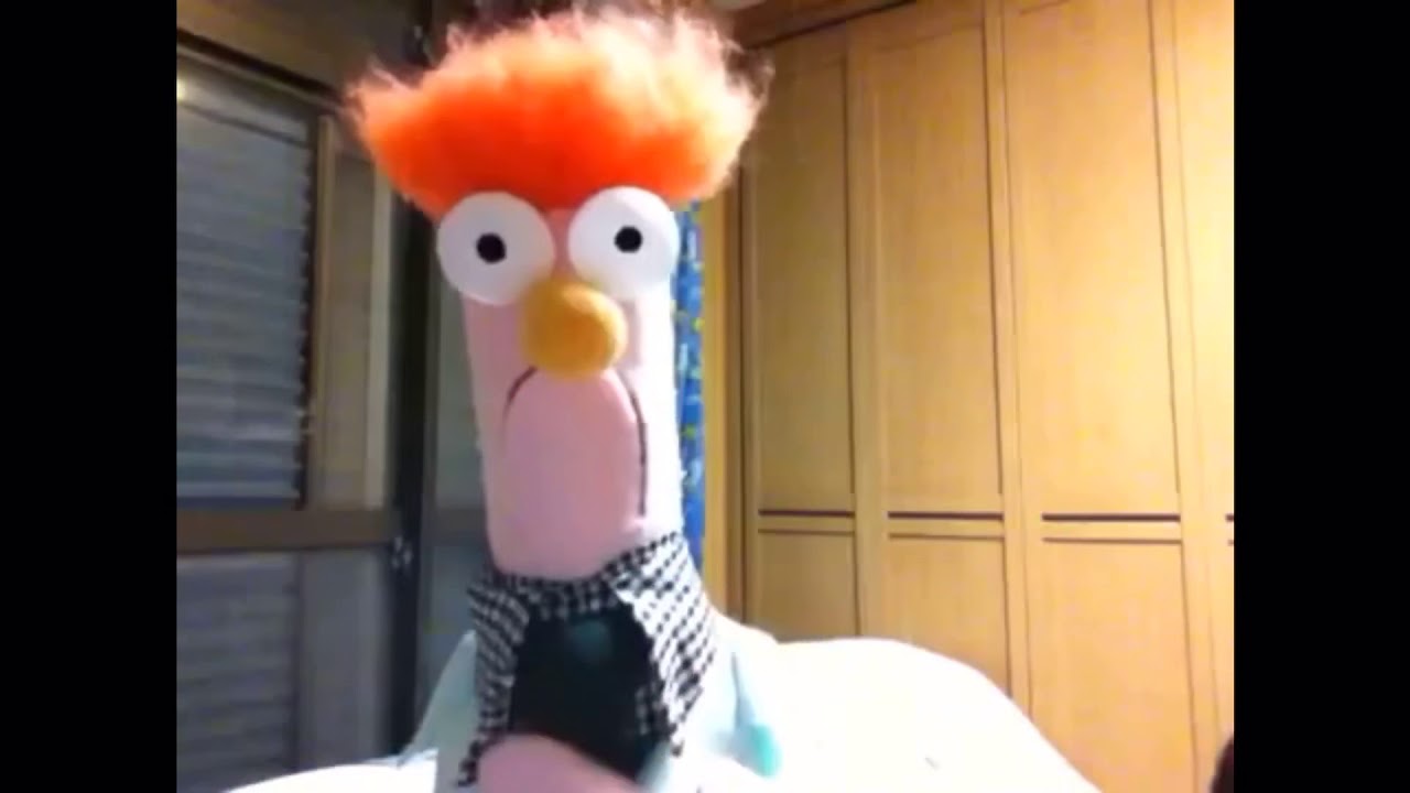 My beaker Muppet replica puppet