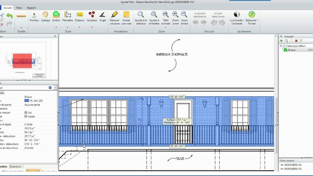 COMMENT MESURER LE REVETEMENT AVEC LOGIKUTCH  LOGICIEL DE METRE ET DEVIS BATIMENT