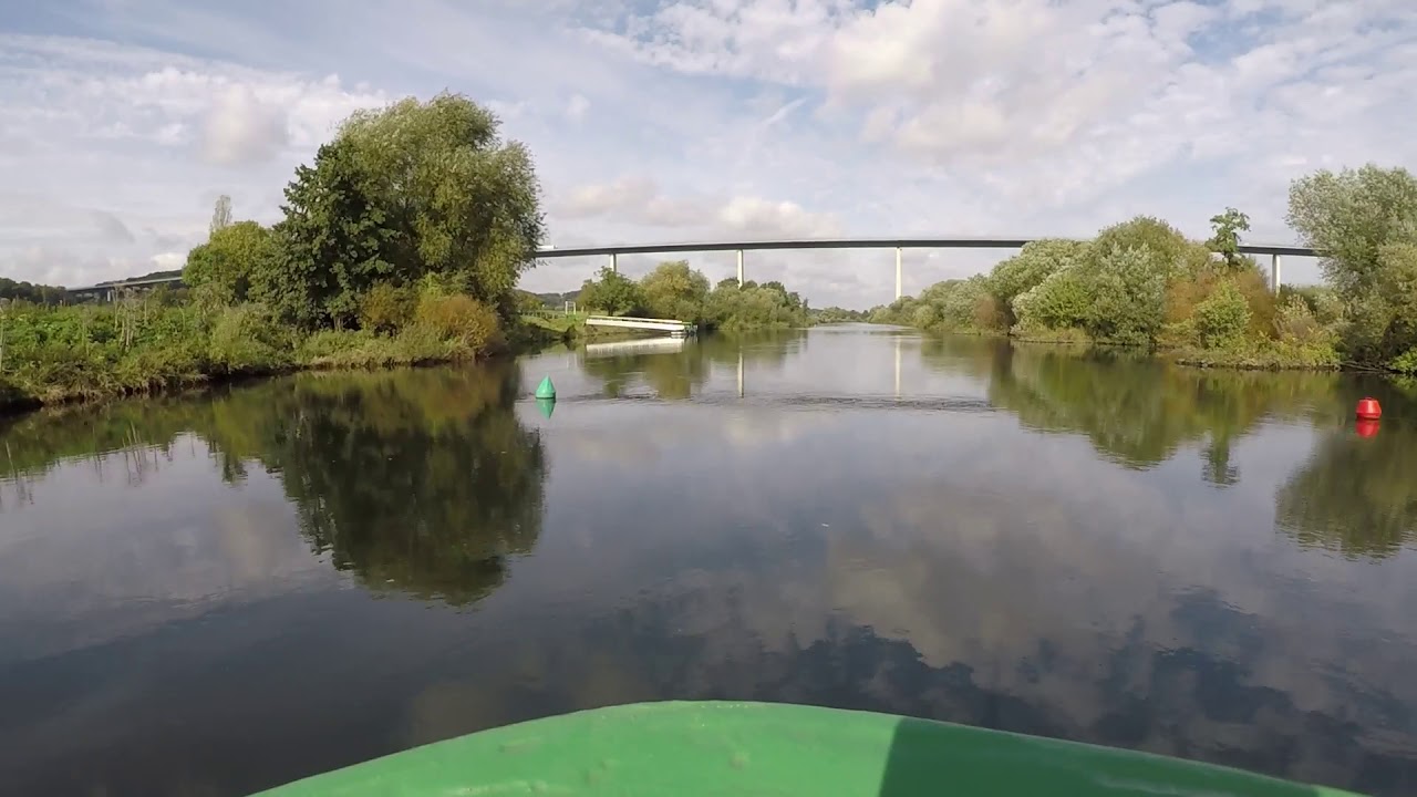 Linienfahrt der Weißen Flotte Mülheim an der Ruhr im Zeitraffer
