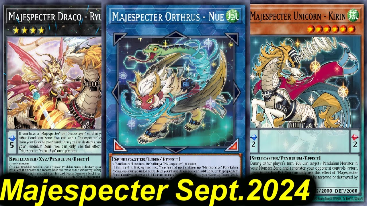 【EDOPRO】MAJESPECTER DECK POST TCG BANLIST SEPTEMBER 2024