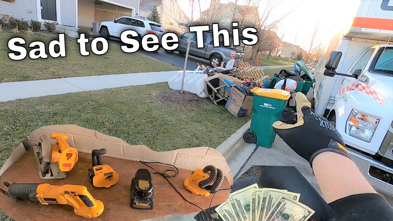 DeWalt Power Tools in the Neighbor's Trash