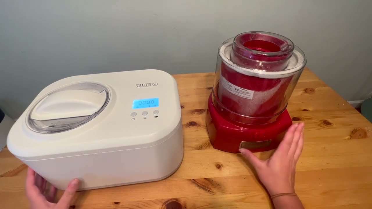 Ice Cream Makers Compared KUMIO vs  Cuisinart
