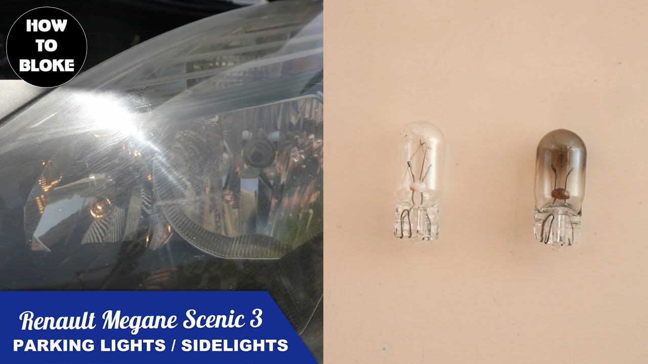 DIY #HowToBloke Renault Megane Scenic Fix|Change|Replace Front Sidelights / Parking Lights Lamp Bulb