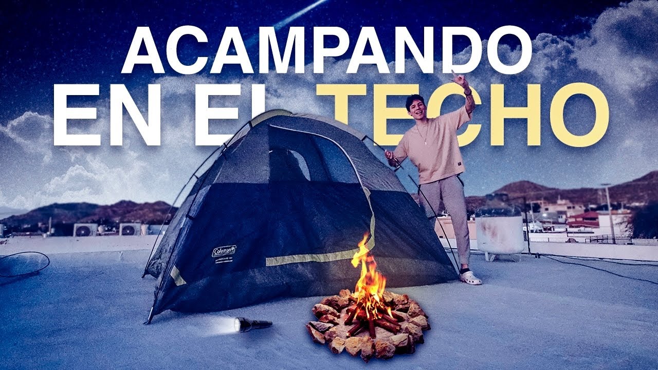 ⛺️ Acampando SOLO en mi TECHO!