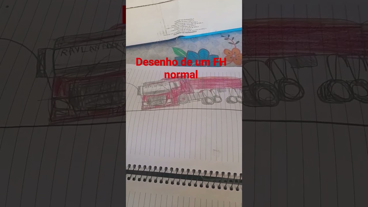 esses tempos de Halloween fiz um desenho de um  Volvo FH do Halloween