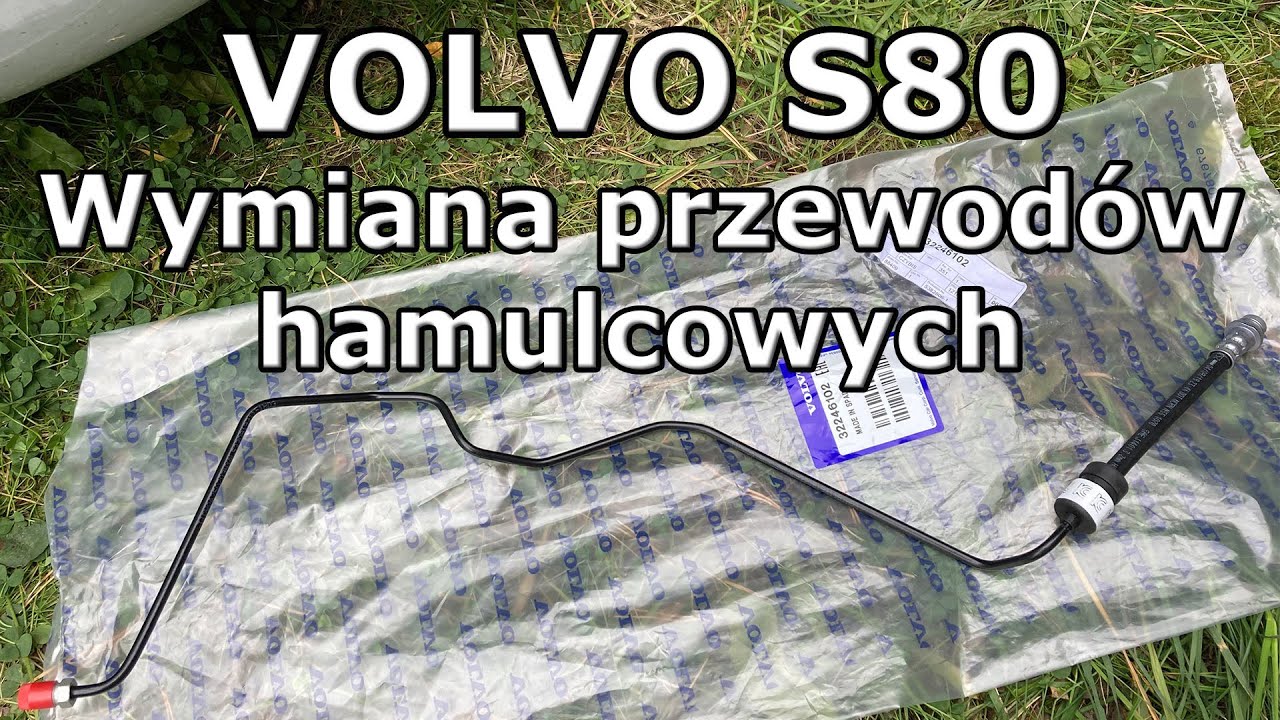 VOLVO S80 II wymiana przewodów hamulcowych, wymiana płynu i odpowietrzanie hamulców