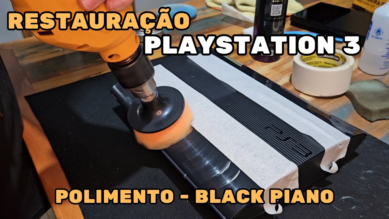 Como Deixar seu PS3 como Novo: Polimento do BlackPiano!