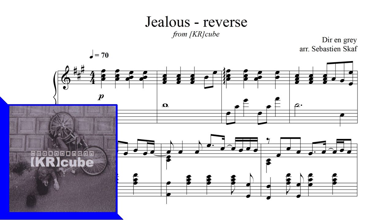 Jealous -reverse-  |  Dir en grey Piano cover