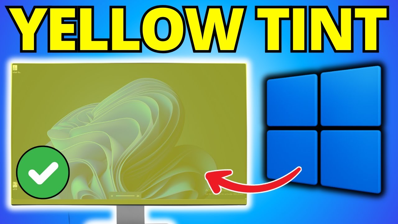 How To Fix Monitor Yellow Tint Screen Windows 11