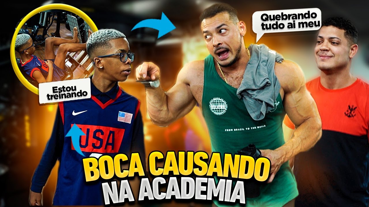 BOCA DE 09 QUEBRANDO A ACADEMIA DO FELIPE FRANCO 😂  COM CEROL - ELE FICOU BRAVO
