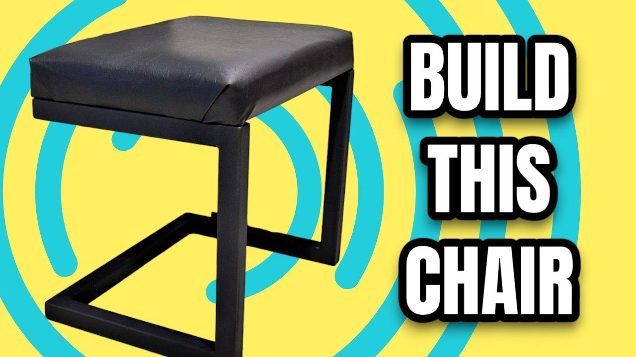 DIY Tutorial: How to Build a Modern Metal Stool with Leather Cushion