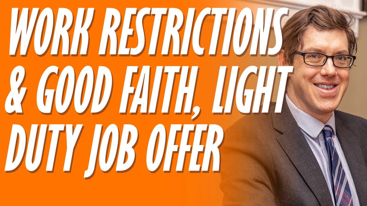 Ohio BWC: Can you refuse a light duty job offer?