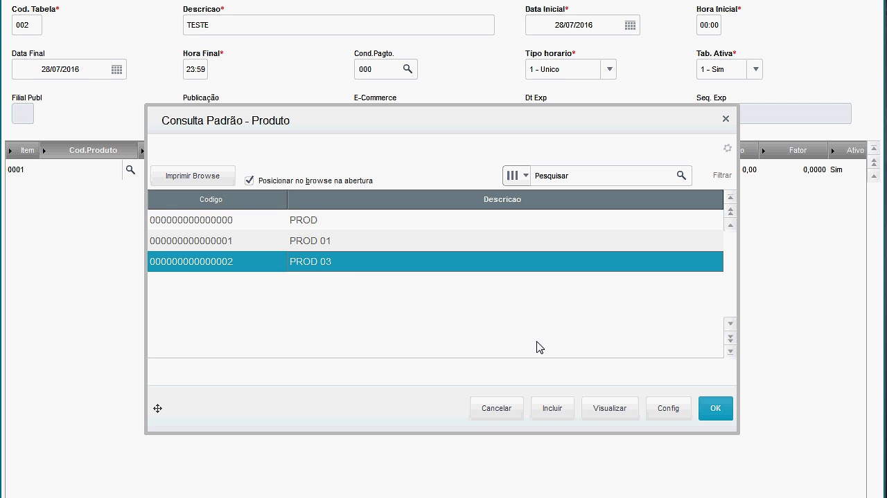 Acols com MVC - Protheus - Totvs