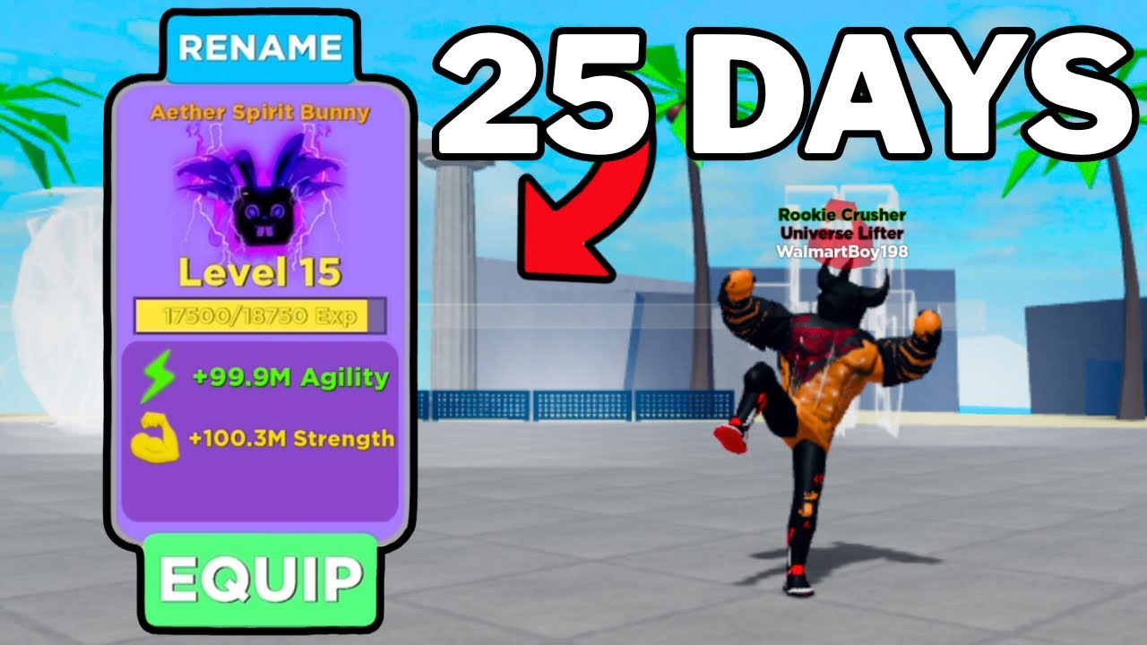 Crazy 25 day glitch pet (muscle legends)