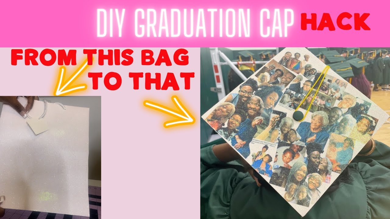 HOW TO MAKE A DIY GRADUATION CAP TOP | SUBLIMATION GRADUATION TOP