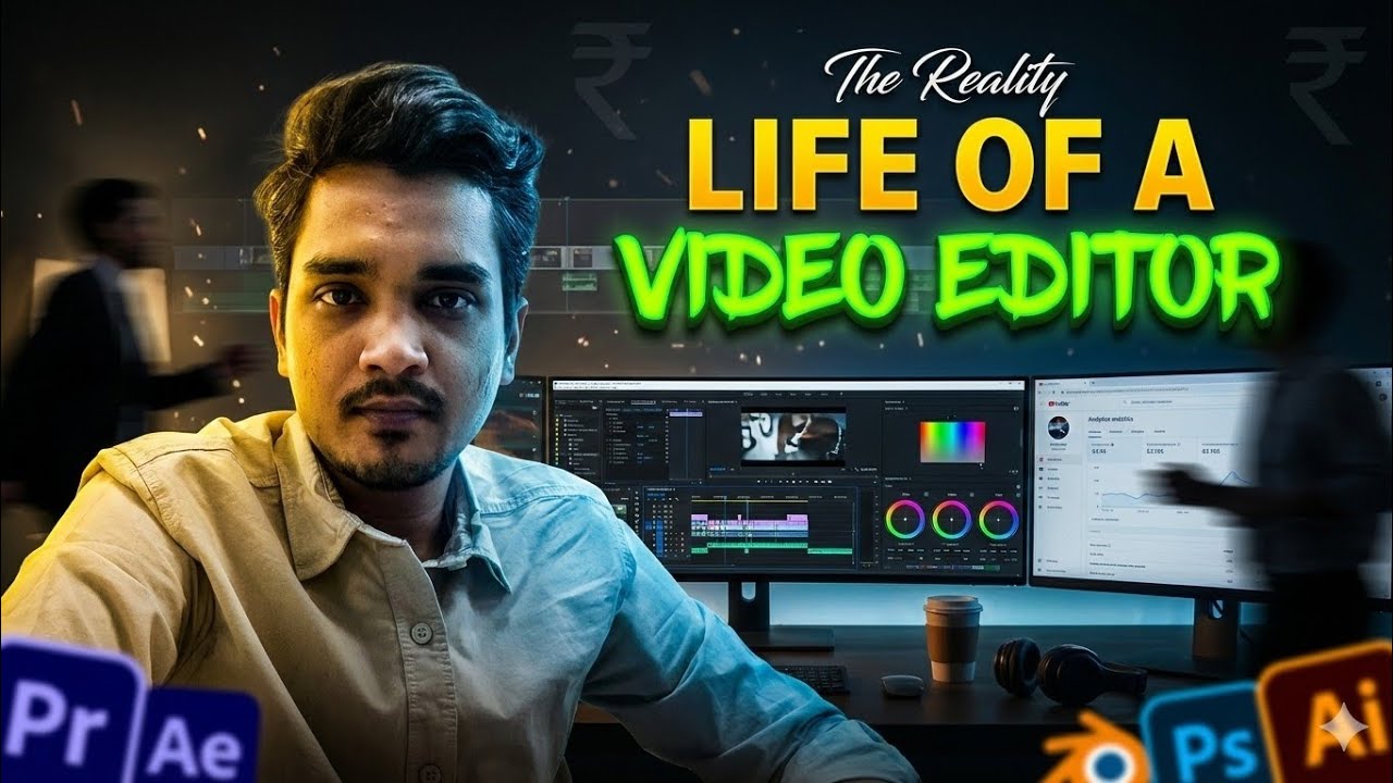 Life of a Video Editor in India | Income, Struggle & Reality | Atul Prakash
