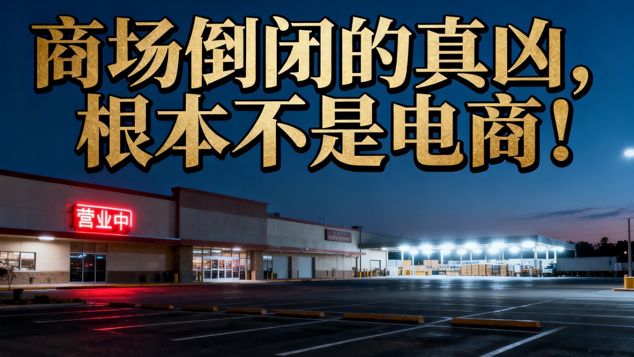 不是没钱，是没人了！商场倒闭背后，藏着14亿人躲不开的终极密码！商场倒闭的真凶，根本不是电商！