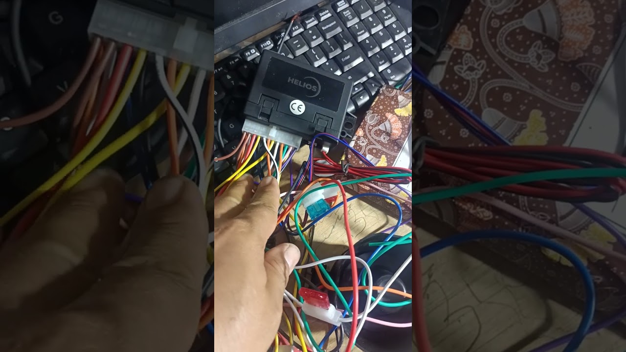 Cara pasang Alarm Helios ke central Lock universal