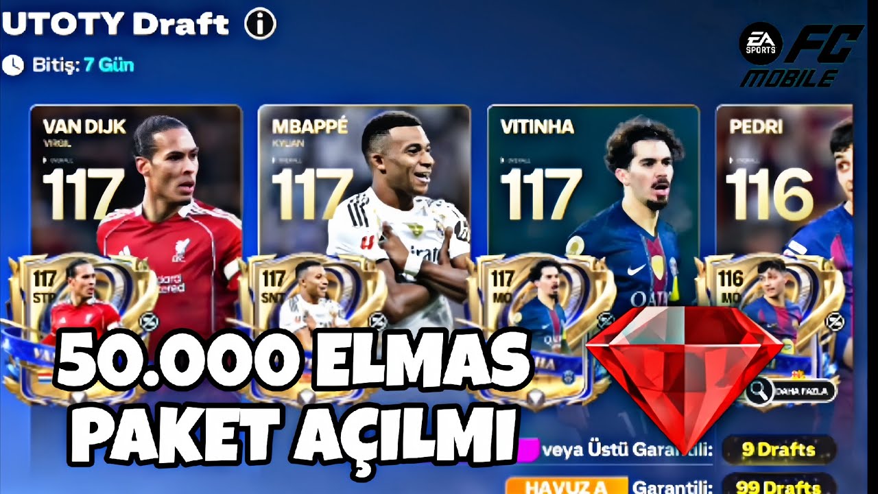 💎50 BİN ELMAS PAKET AÇILIMI! RAMAZANA ÖZEL 🕋 | Fc Mobile 26