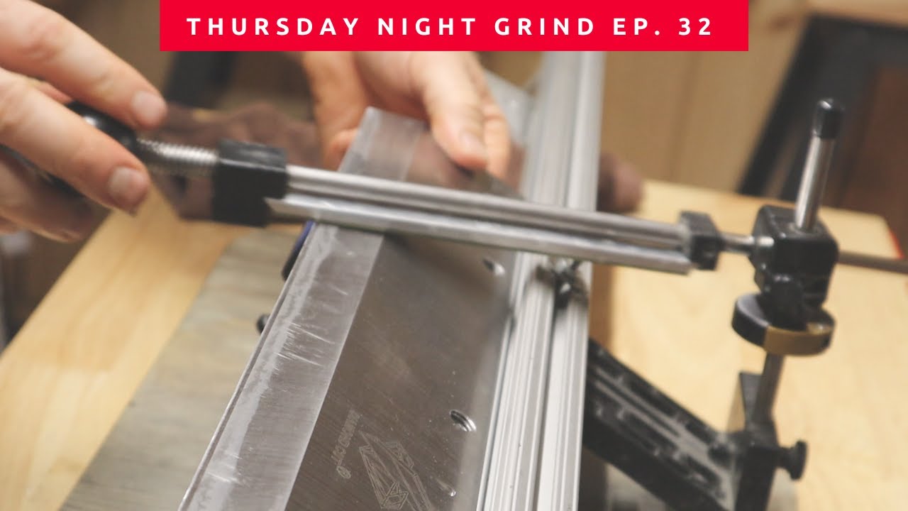 TNG Ep 32: Sharpening an Industrial Paper Cutter the WRONG (but better?) way