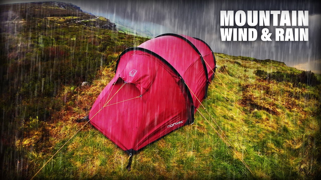 Solo Mountain Camping in Heavy Rain and Winds | Nordisk Seiland 2 SP