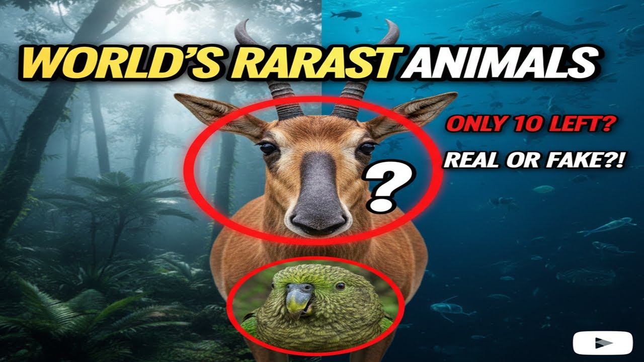 10 Animals You Won’t Believe Actually Exist! (World’s Rarest)