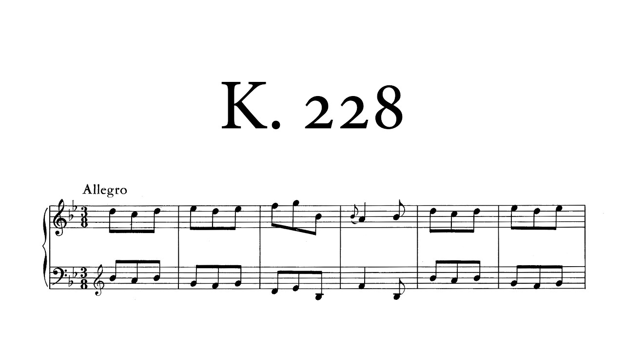 D. Scarlatti - Sonata in B-flat major, K.228 (Jitka Čechová)