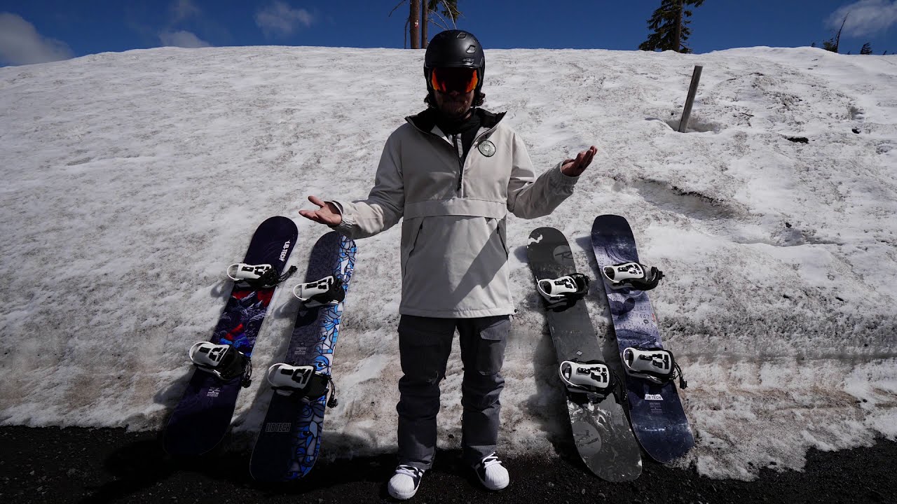 Lib Tech Terrain Wrecker vs  Lib Tech TRS vs  Lib Tech Box Knife vs  Rossignol Jibsaw Hard Snow Test