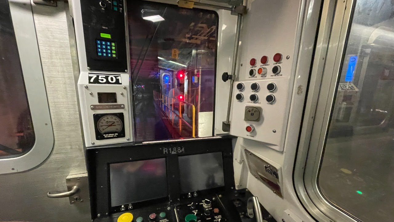 Some 7 train action at 34 St Hudson Yards + R188 #7501 cab.