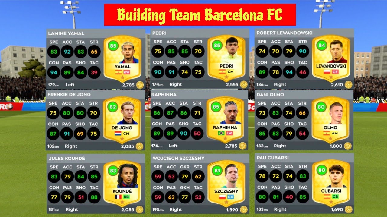 DREAM LEAGUE SOCCER 2026 | BUILDING TEAM BARCELONA FC | DLS 26 OFFICIAL 