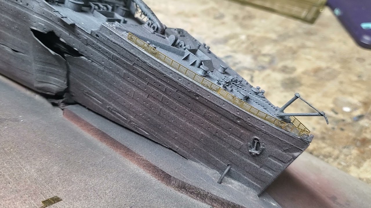 Titanic Wreck Model Diorama Tutorial Part 16
