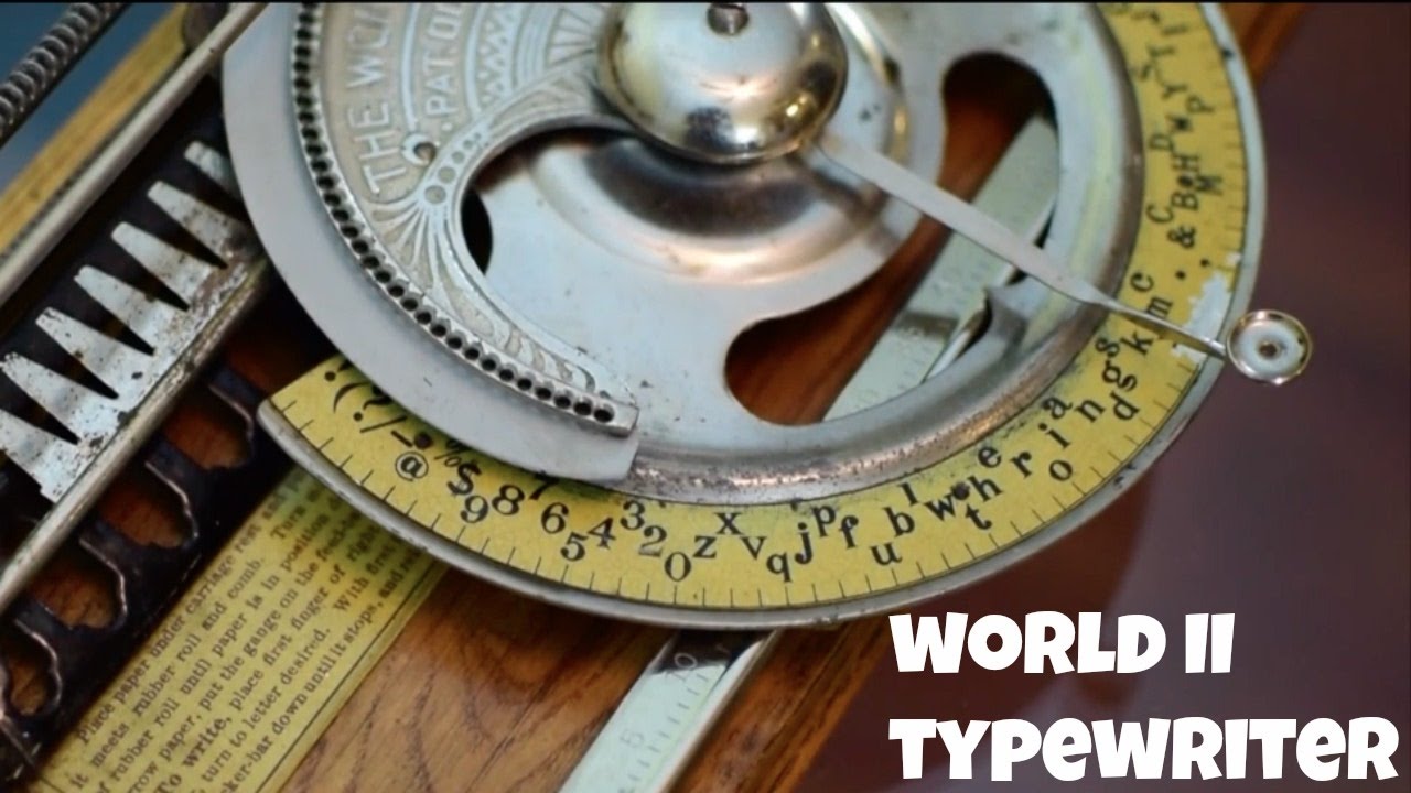 Rare 1890 World II Typewriter