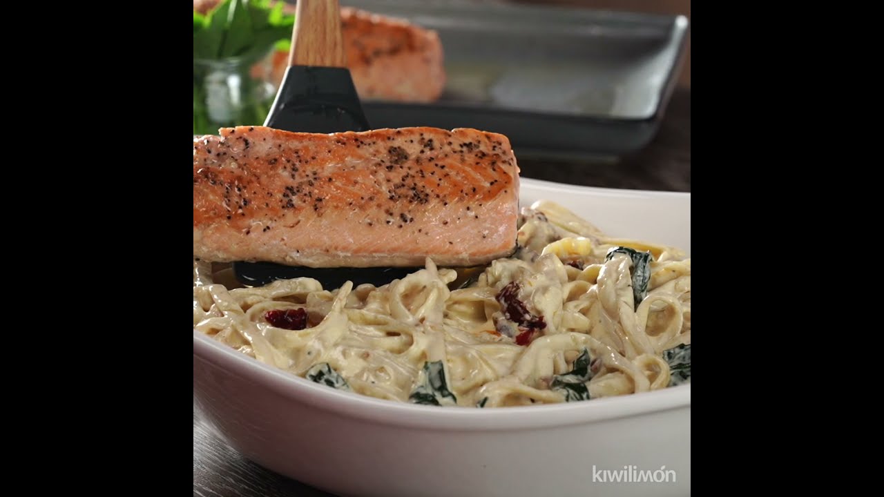 Pasta con salmón cremoso | kiwilimón
