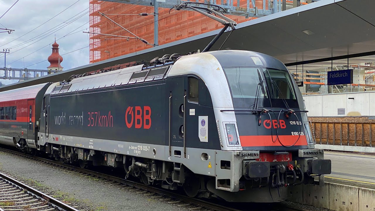 Bereitstellung RJX 567 + Abfahrt RJX 167/567 mit ÖBB 1216.025 