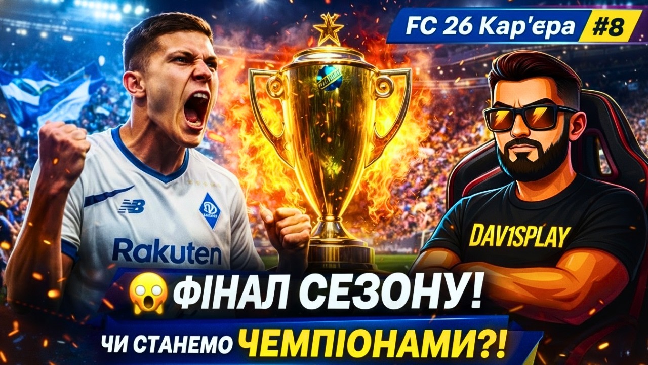 👉 😱 ФІНАЛ СЕЗОНУ! Битва за ЧЕМПІОНСТВО з Динамо Київ | Карʼєра FC 26 #8