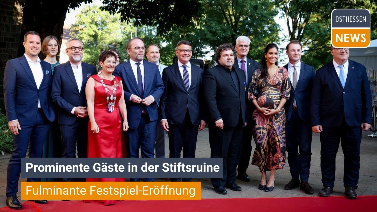 BAD HERSFELD: Prominent guests in the abbey ruins - Brilliant festival opening