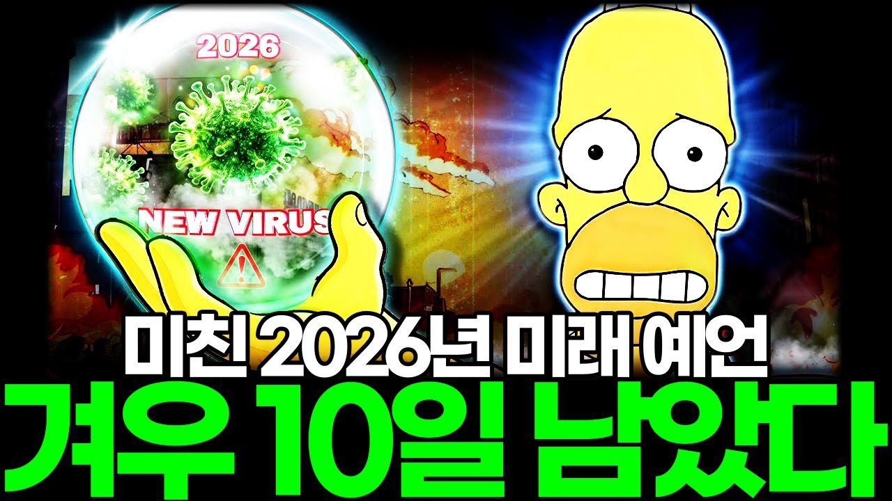 미친 심슨 가족의 2026년 미래 예언, 겨우 10일 남았다