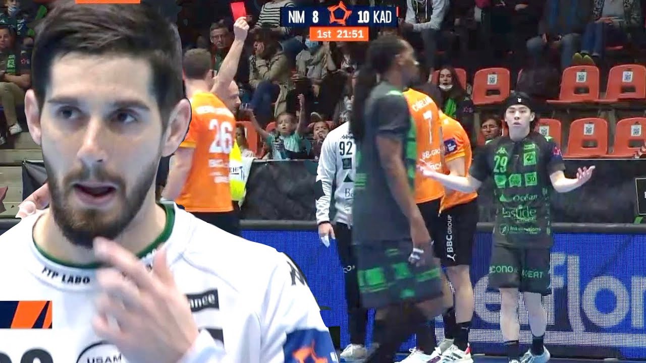 Red Card | Remi Desbonnet | USAM Nimes Gard vs Kadetten Schaffhausen | EHF European League 2021/2022