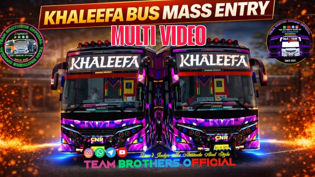 KHALEEFA TOURIST BUS 🔥 MASS ENTRY | Kerala Tourist Bus Multi Video