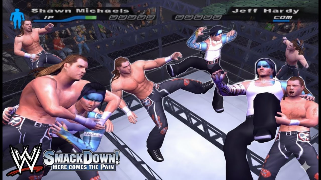 Shawn Michaels vs. Jeff Hardy | Hell in a Cell Match | WWE Smackdown!🔥🔥🔥