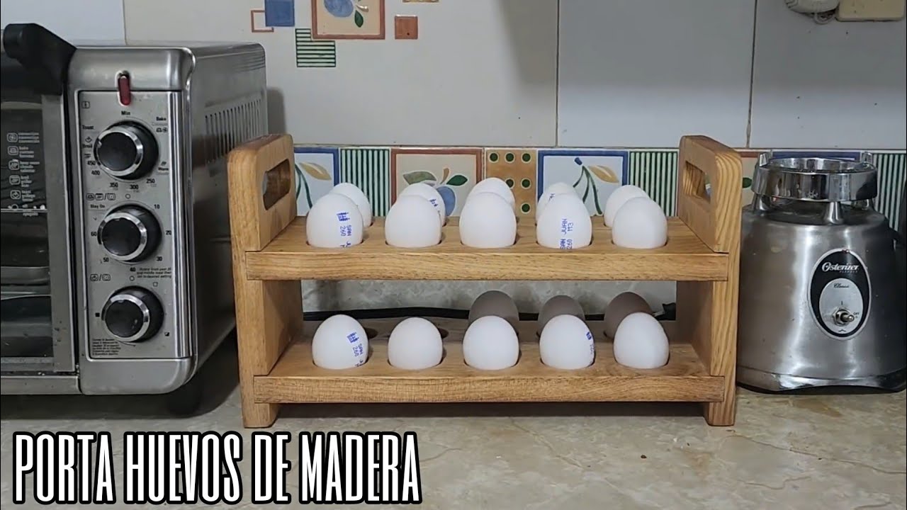 Como hacer un porta huevos de madera, para la cocina
