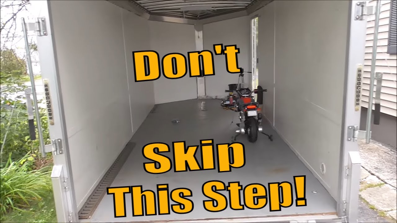 Cargo Trailer Balancing Tongue Weight and Installing Motorcycle Wheel Chocks