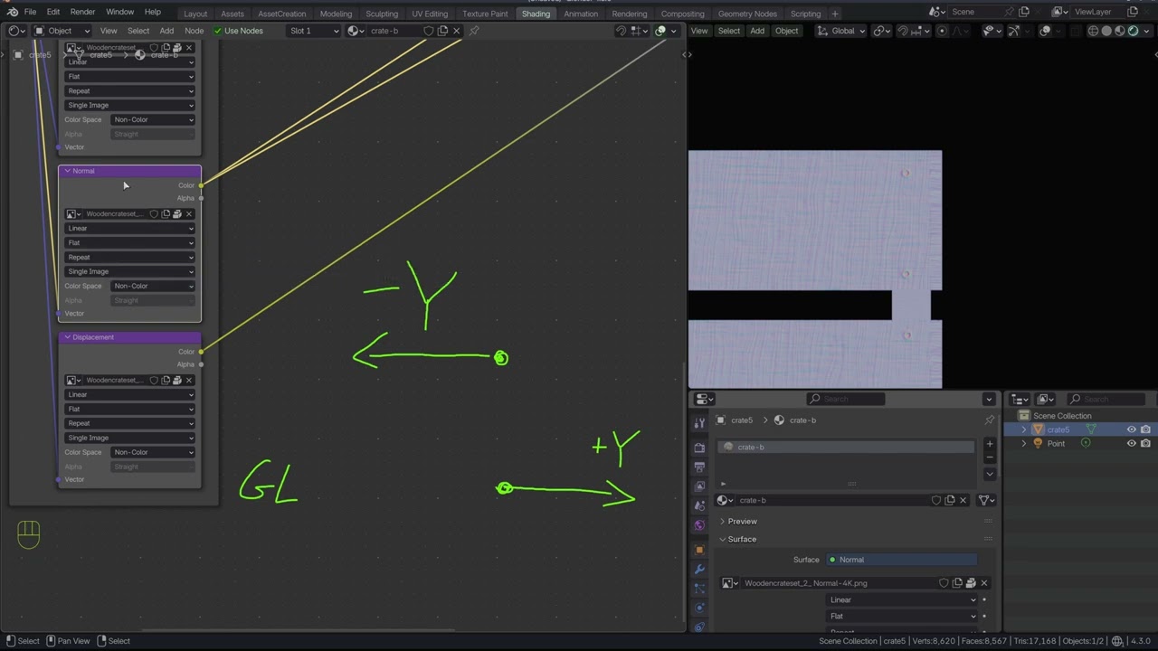 PKB:G3D, Korekta NormalMap z wersji DirectX do wersji OpenGL