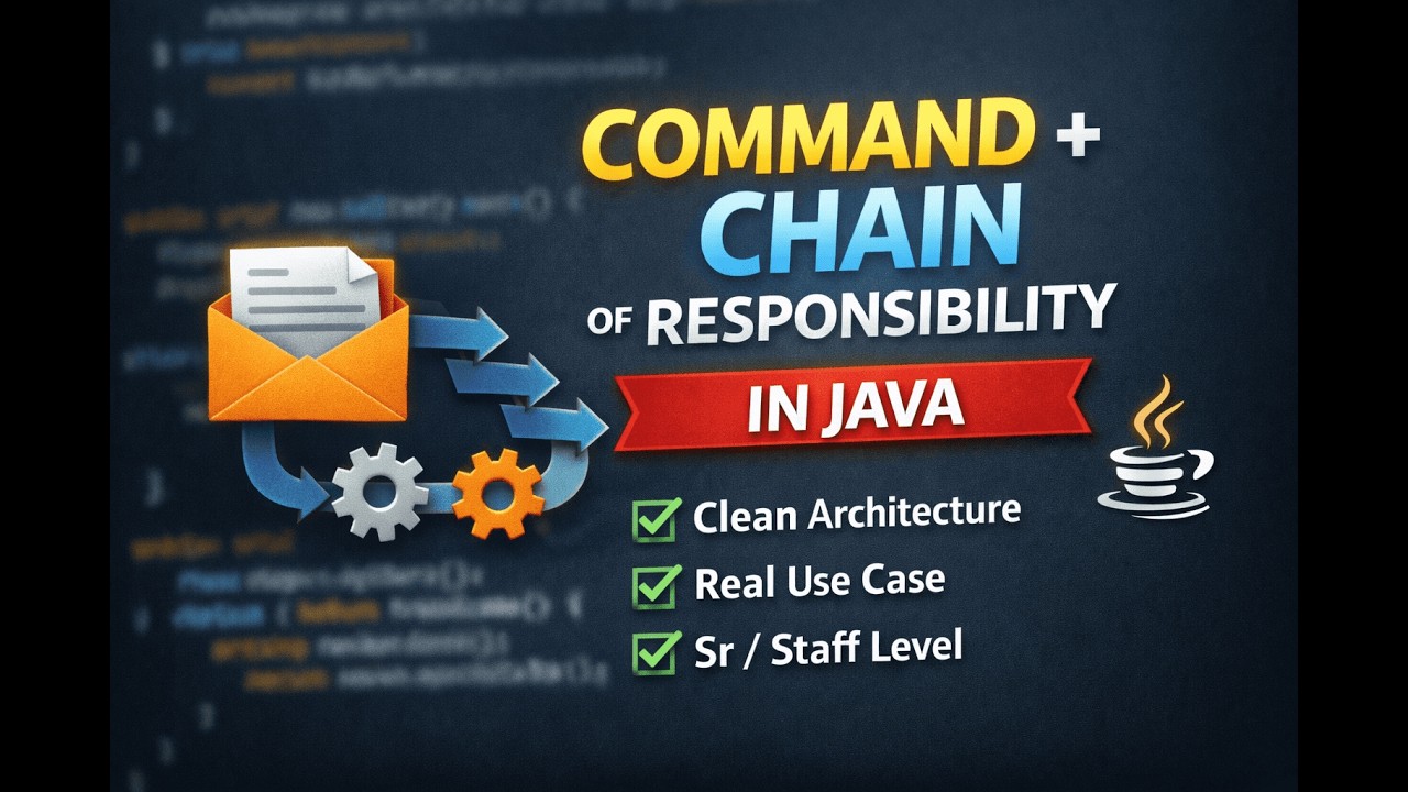 Command + Chain  Of Responsibility in Java (REAL Use Case) | Hexagonal Architecture