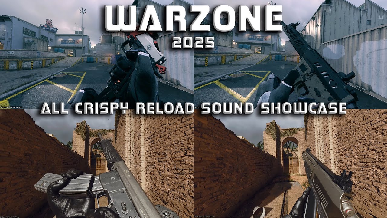 WARZONE 2025 : MWII&ndash;MWIII & BO6 CRISPY Reload Sounds Showcase (4K)