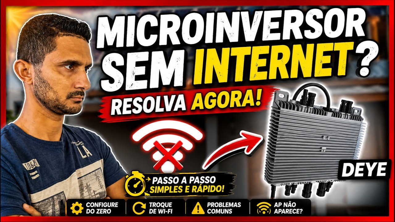 MICROINVERSOR SEM INTERNET? Método que resolve! Faça você mesmo