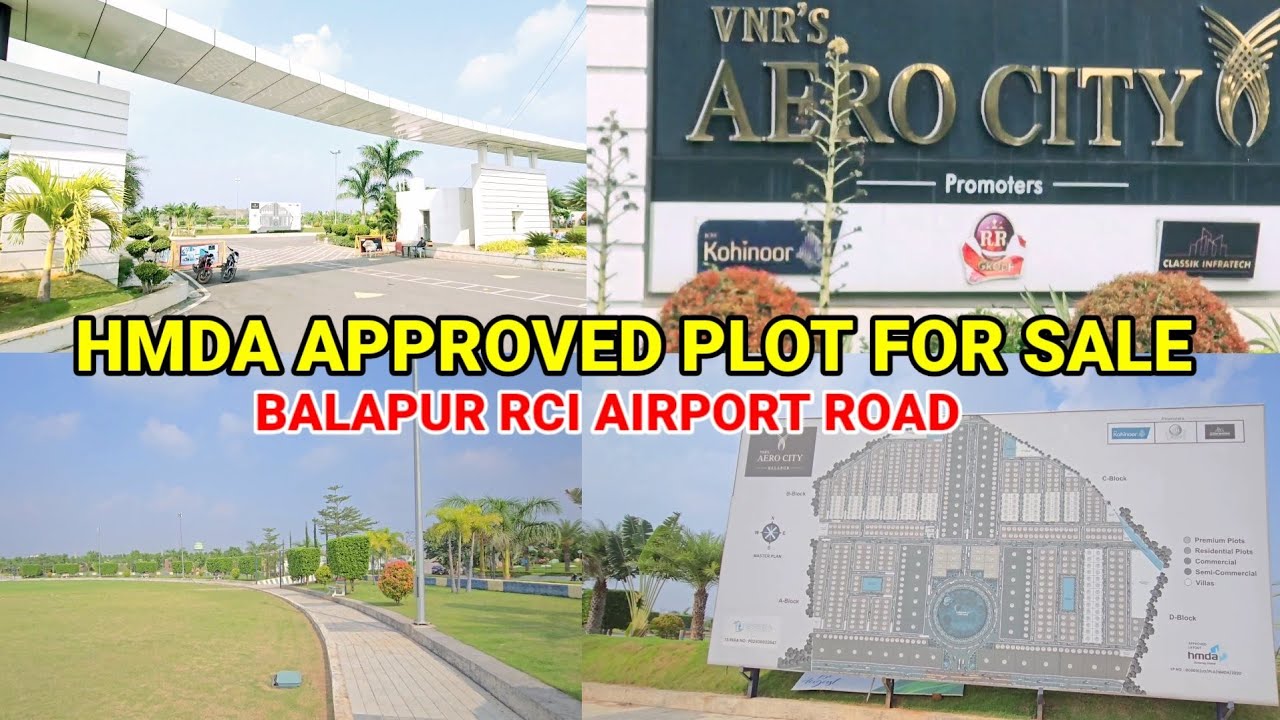 Plot For Sale in Balapur Rci Airpot Road Hyderabad ||Aero city venture ||HMDA APPROVED LAYOUT