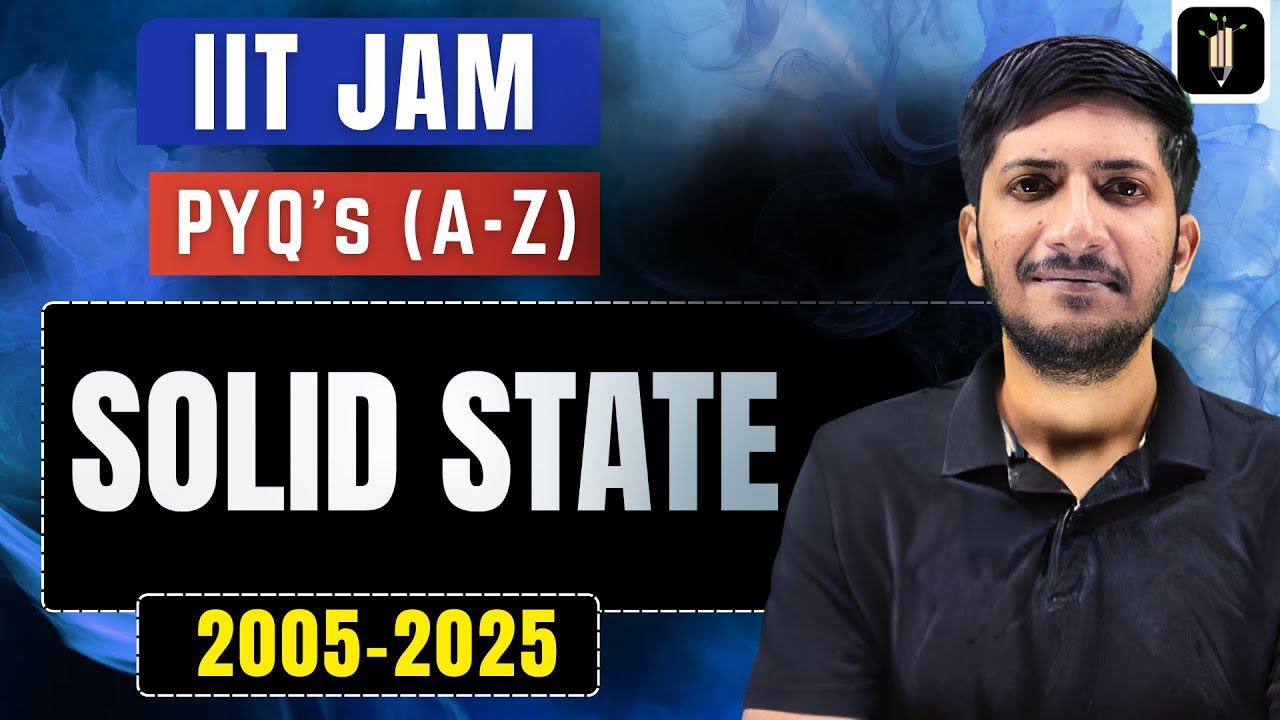 Solid State | IIT JAM Chemistry PYQs | Previous Year Questions with Solutions