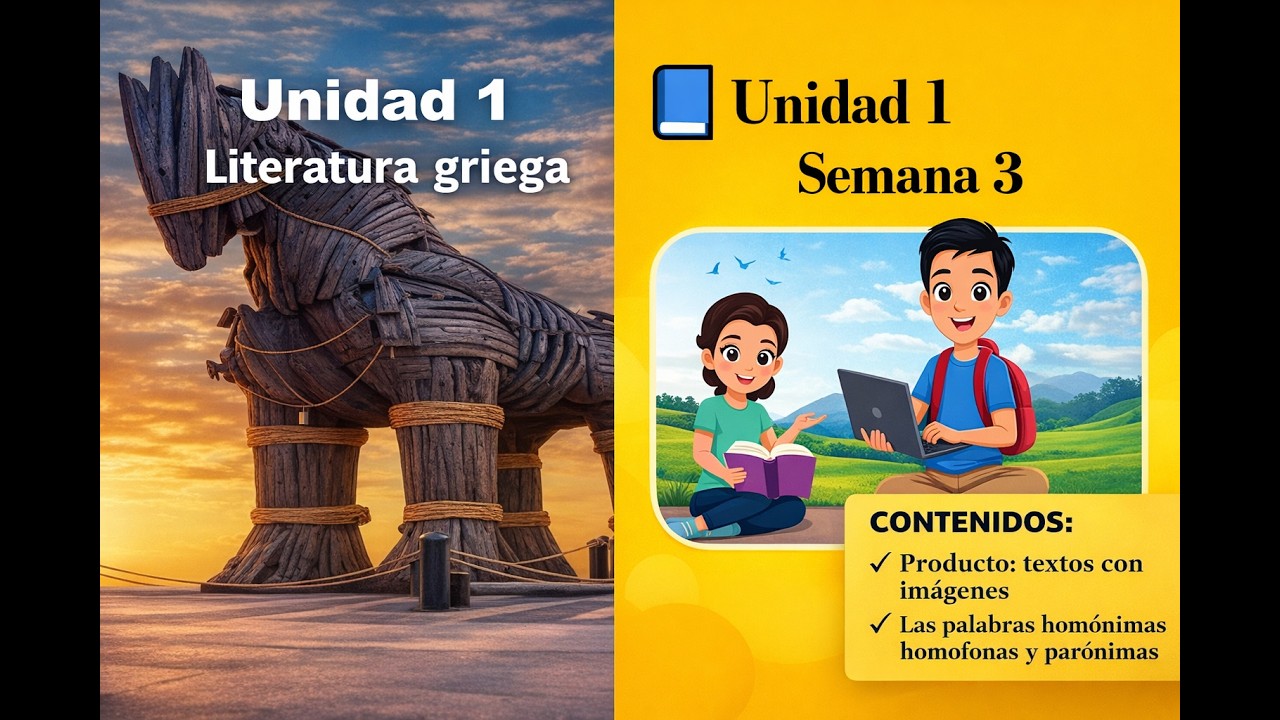 Lenguaje y Literatura | 1.º Año Bachillerato | Unidad 1 Semana 3 |